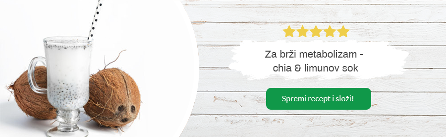 Napitek za hitrejše presnovo s chia semeni