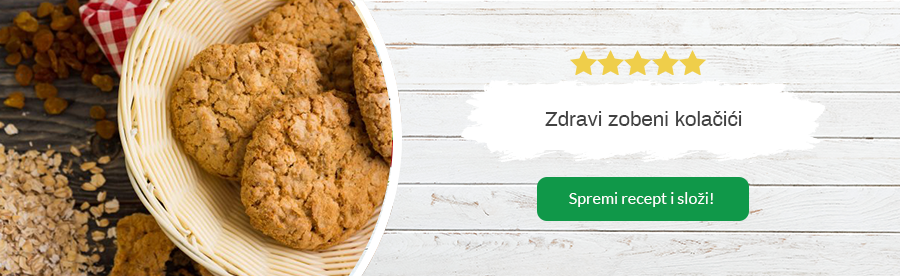 Zdravi recept zobeni kolačići