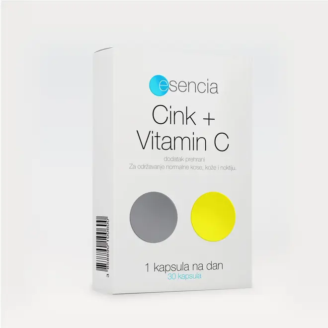 Esencia cink+vitamin C, 30 kapsul-0