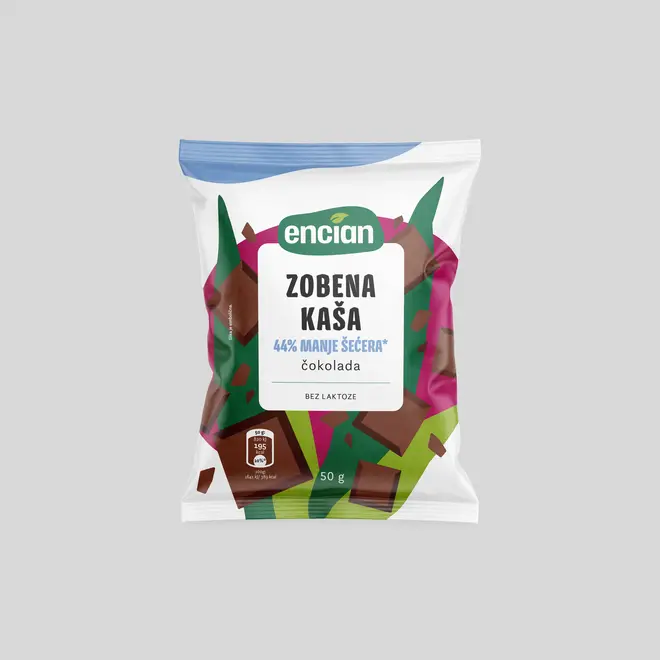 Ovsena kaša z manj sladkorja čokolada, 50g-0