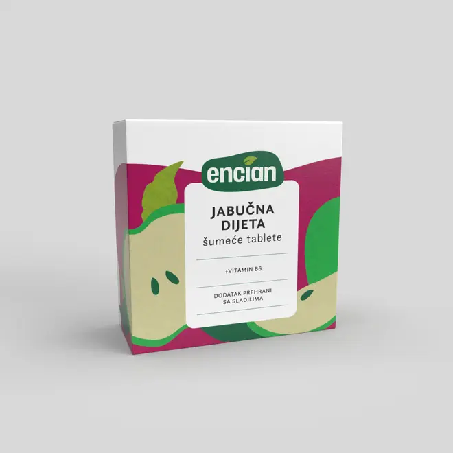 JABOLČNA DIETA+B6, 20 šum. tabl.-0